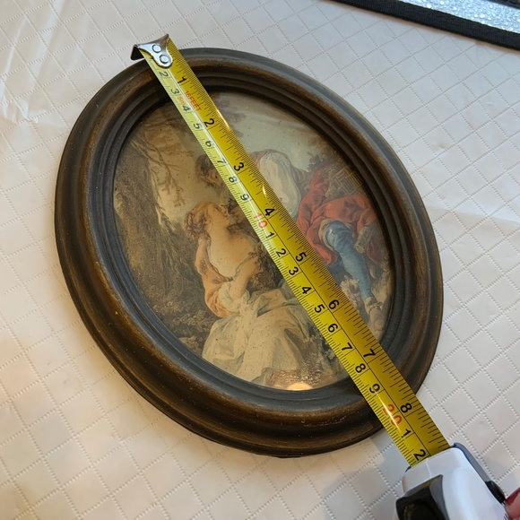 Vintage Action Italian Wall Hanging Picture Frame with Victorian Style Photo - Picture 13 of 15